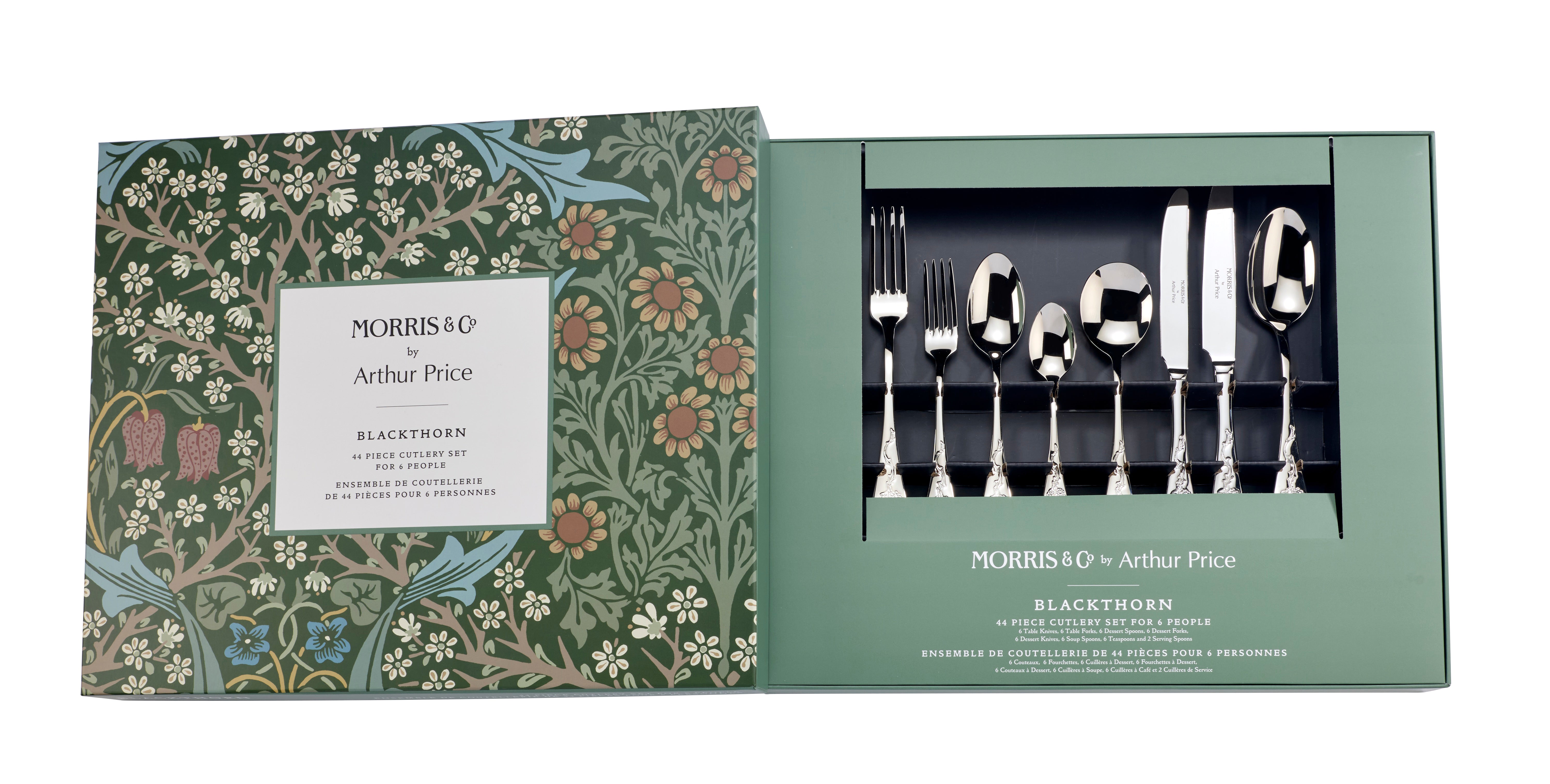 Morris & Co. Blackthorn 44 Piece Box Set – Arthur Price