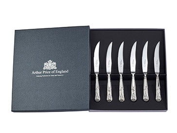 Kings Box of 6 Steak Knives  Arthur Price of England