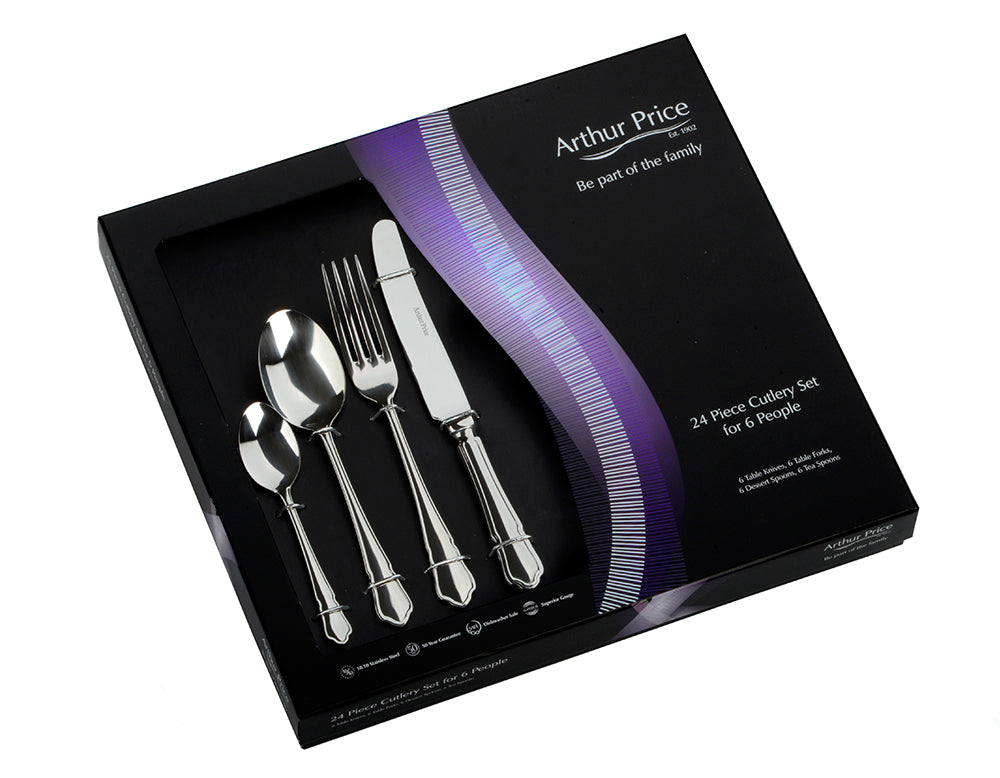 Everyday Classic Dubarry 24 Piece Boxed Cutlery Set – Arthur Price