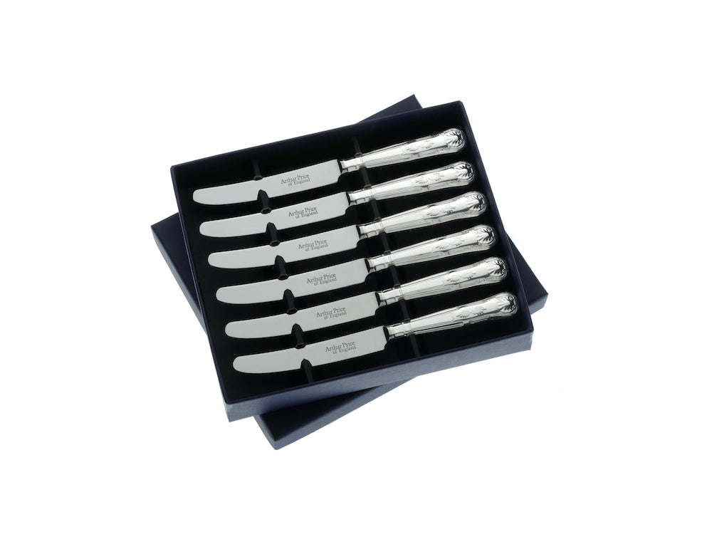 Kings Set of 6 Tea Knives Arthur Price of England
