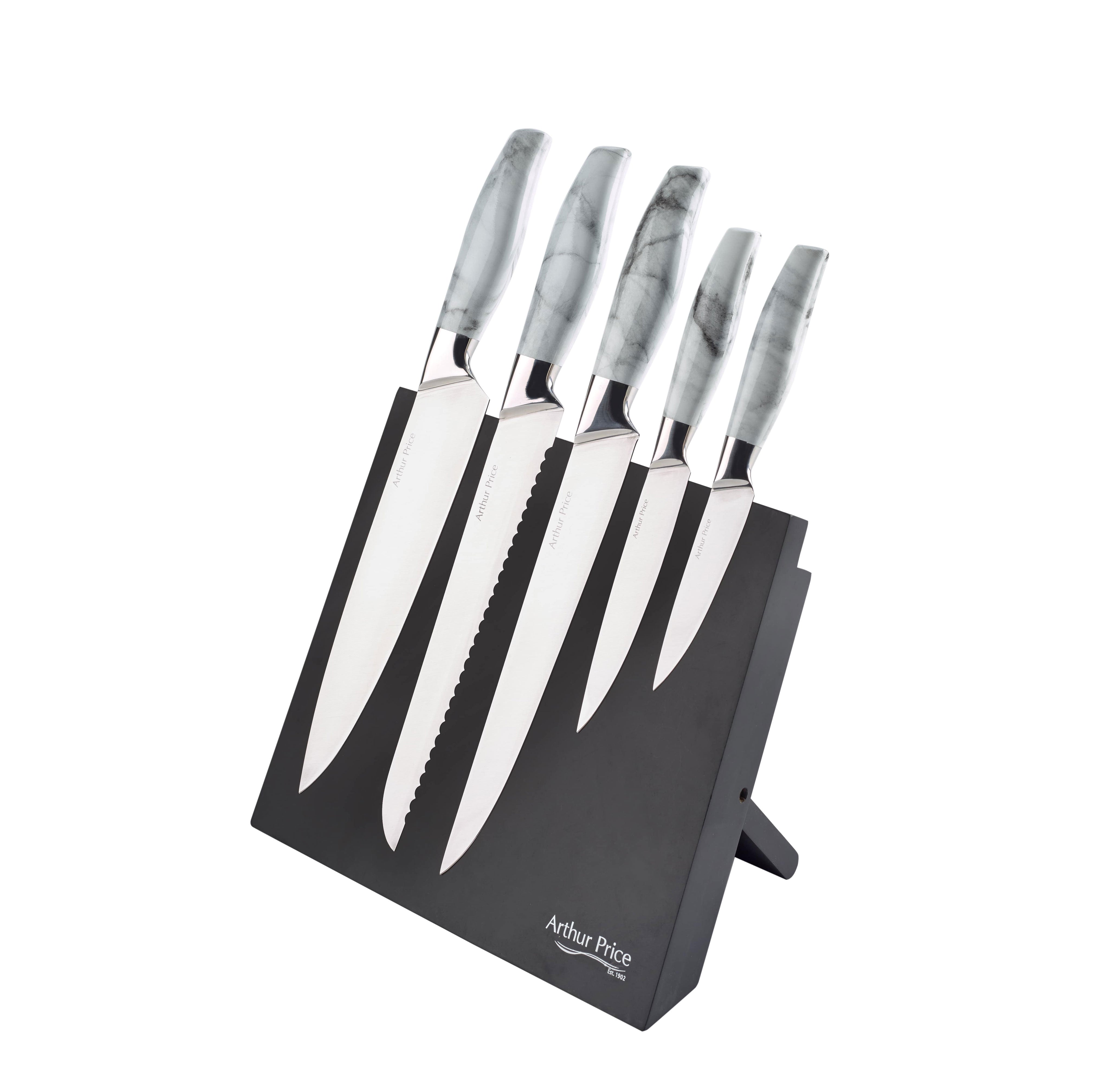 5-Piece Kitchen Knife Block Set