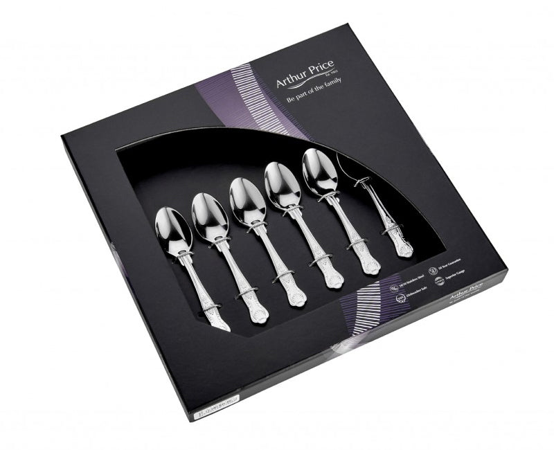 アーサープライス　カトラリーセット　キングス　コーヒースプーンセット　６本セット Everyday Classic Kings Set Of 6 Coffee Spoons – Arthur Price