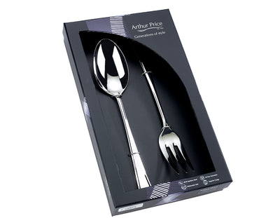 Everyday Classic Harley Box of Large Serving Spoon and Fork (New)