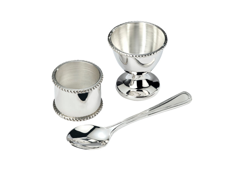 Egg Cup, Napkin Ring and Spoon