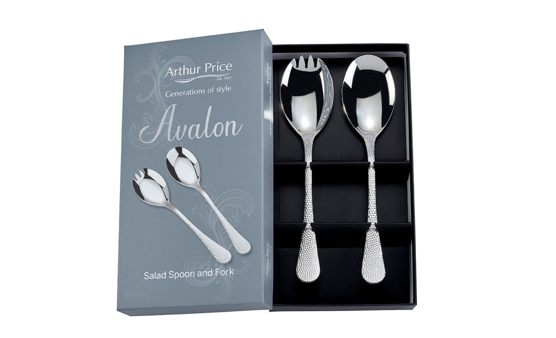 Avalon Boxed Salad Serving Spoon & Fork – Arthur Price