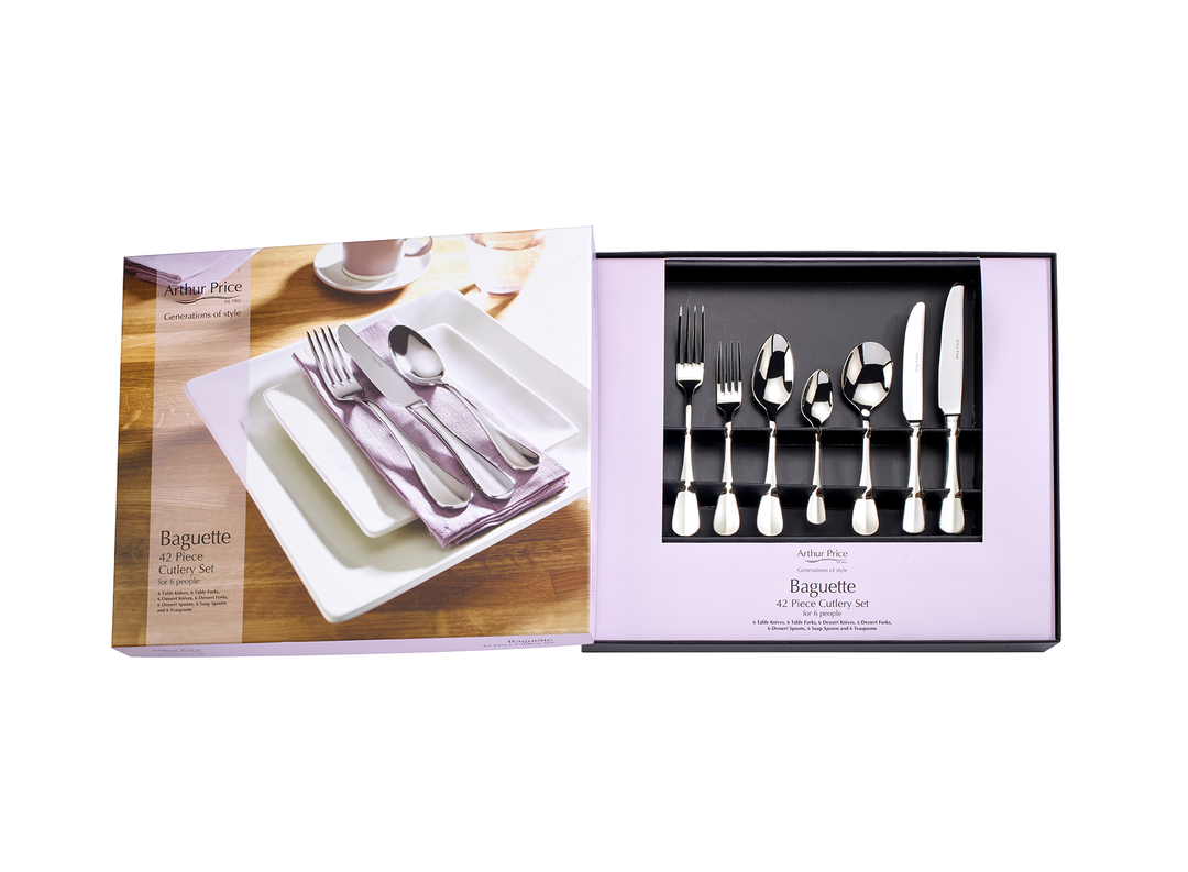 Baguette 42 Piece Box Set 6 Person box Set – Arthur Price
