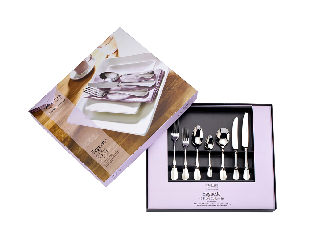 Baguette 42 Piece Box Set 6 Person box Set – Arthur Price