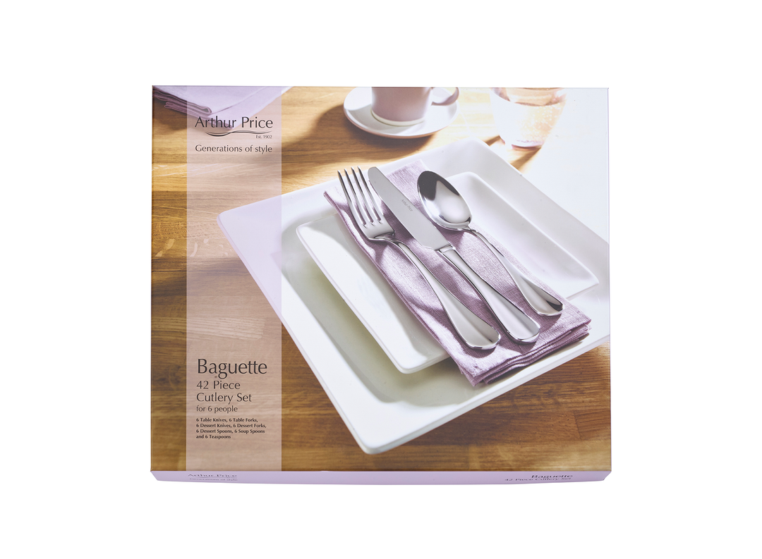 Baguette 42 Piece Box Set 6 Person box Set – Arthur Price