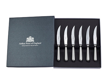 Baguette Box of 6 Steak Knives Arthur Price of England