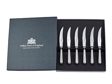 Baguette Box of 6 Steak Knives  Arthur Price of England