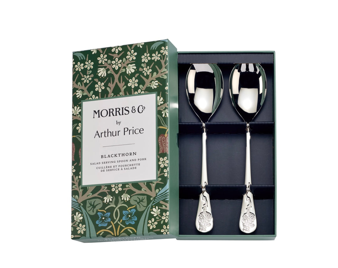 Morris & Co. Blackthorn Boxed Salad Serving Spoon & Fork – Arthur
