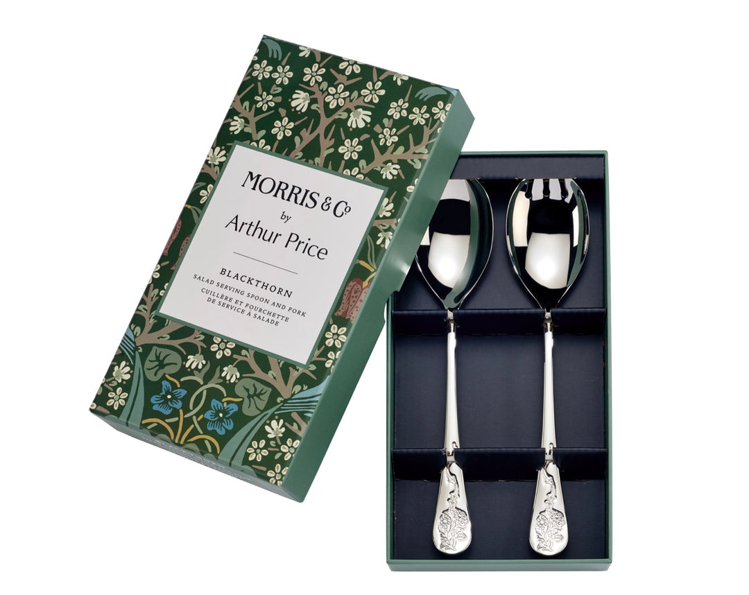 Morris & Co. Blackthorn Boxed Salad Serving Spoon & Fork – Arthur