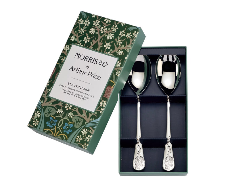 Morris & Co. Blackthorn Boxed Salad Serving Spoon & Fork