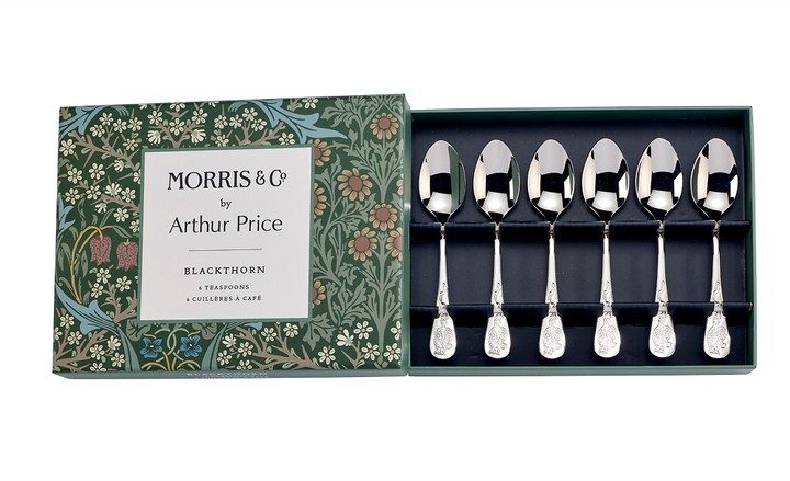 Morris & Co. Blackthorn Box of 6 Teaspoons – Arthur Price