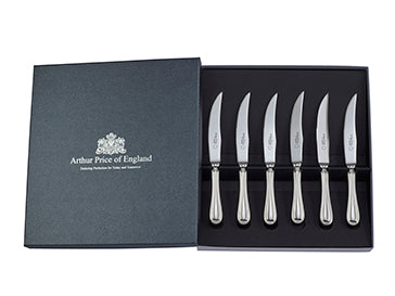Britannia Box of 6 Steak Knives  Arthur Price of England