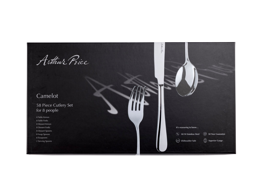 Camelot 58 Piece 8 Person Cutlery Set – Arthur Price