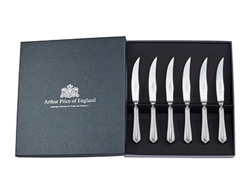 Chester Box of 6 Steak Knives  Arthur Price of England