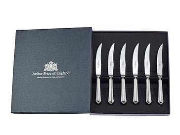 Dubarry Box of 6 Steak Knives  Arthur Price of England