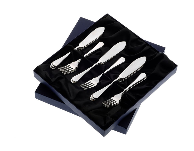 Early English Set of 8 Fish Eaters Arthur Price of England