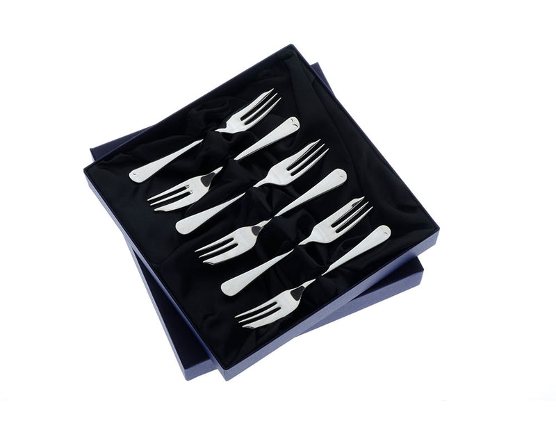 Early English 6 Pastry Forks (Hostess) Arthur Price of England