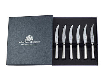 Grecian Box of 6 Steak Knives  Arthur Price of England