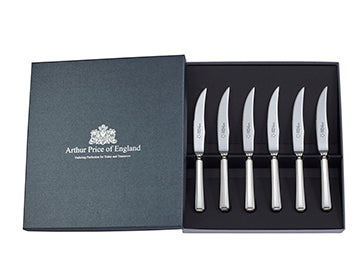 Harley Box of 6 Steak Knives  Arthur Price of England