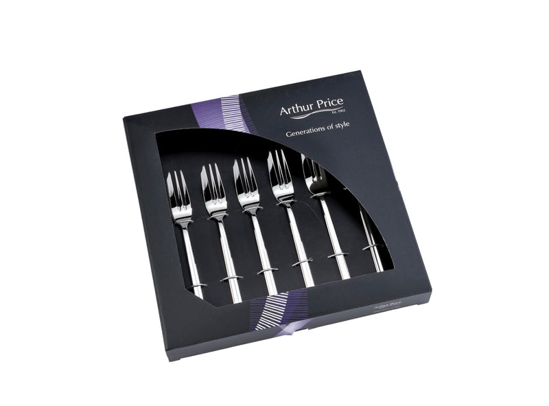 Coffret Horizon Classique de tous les jours de 6 fourchettes à pâtisserie