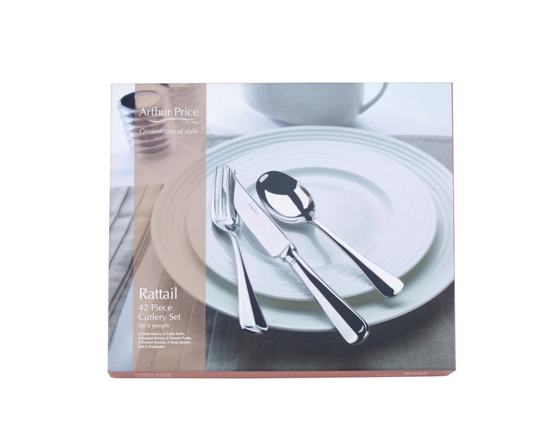 Rattail 42 Piece 6 Person Cutlery Set