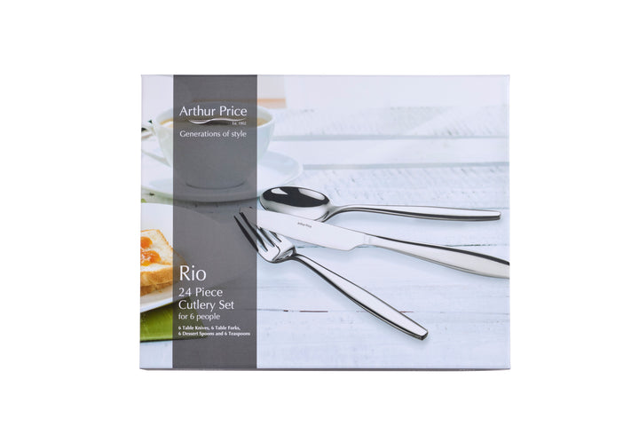 Arthur Price Rio 24ピースカトラリーセット Rio 24 Piece 6 Person Cutlery Set – Arthur Price