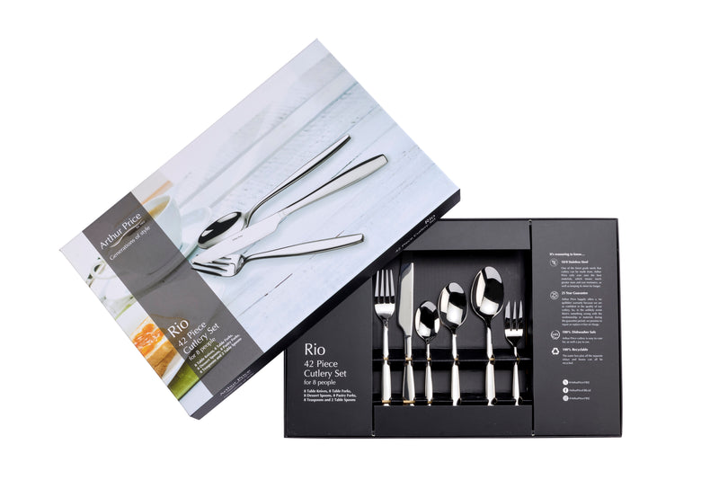 Rio 42 Piece 8 Person Cutlery Set – Arthur Price