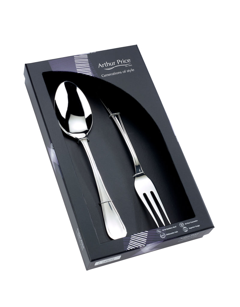 Everyday Classic Britannia Box of Large Serving Spoon and Fork (New)