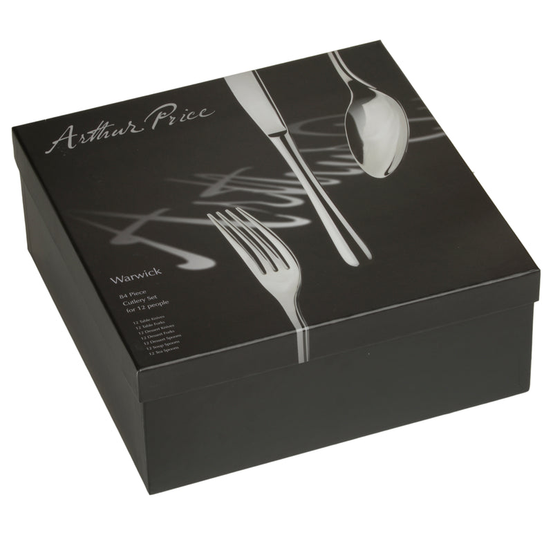 Arthur Price Signature Warwick 84 Piece 12 Person Boxed Set
