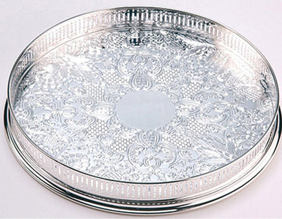 Arthur Price of England  Round Embossed Gallery Tray