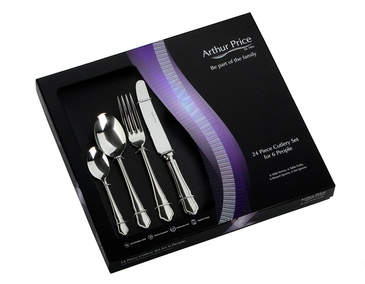 Everyday Classic Dubarry 24 Piece Boxed Cutlery Set – Arthur Price
