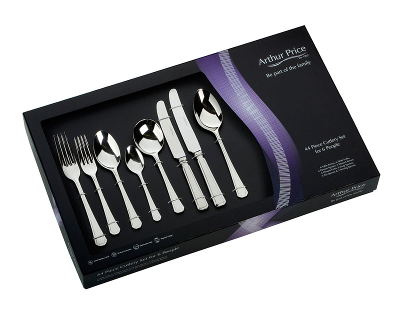 Everyday Classic Grecian 44 Piece Boxed Cutlery Set