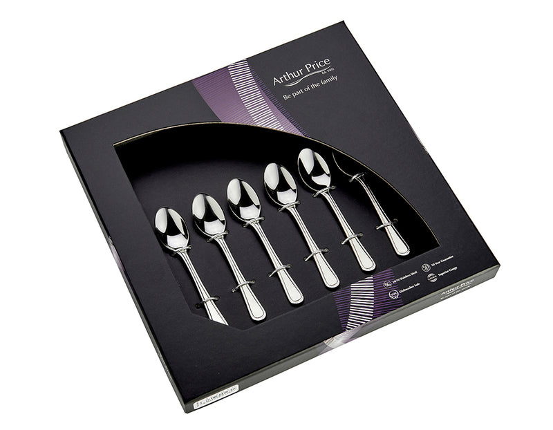 Everyday Classic Bead Set of 6 Coffee Spoons