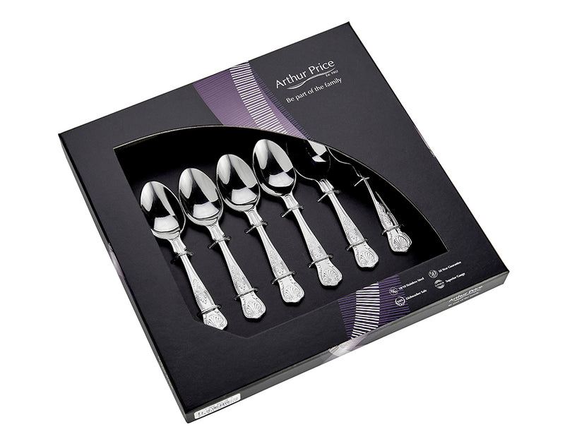 Everyday Classic Kings Set of 6 teaspoons Arthur Price