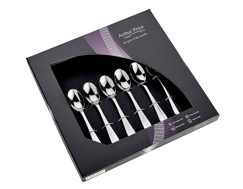 Everyday Classic Rattail Set Of 6 Coffee Spoons