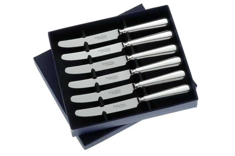 Baguette Set of 6 tea knives  Arthur Price of England