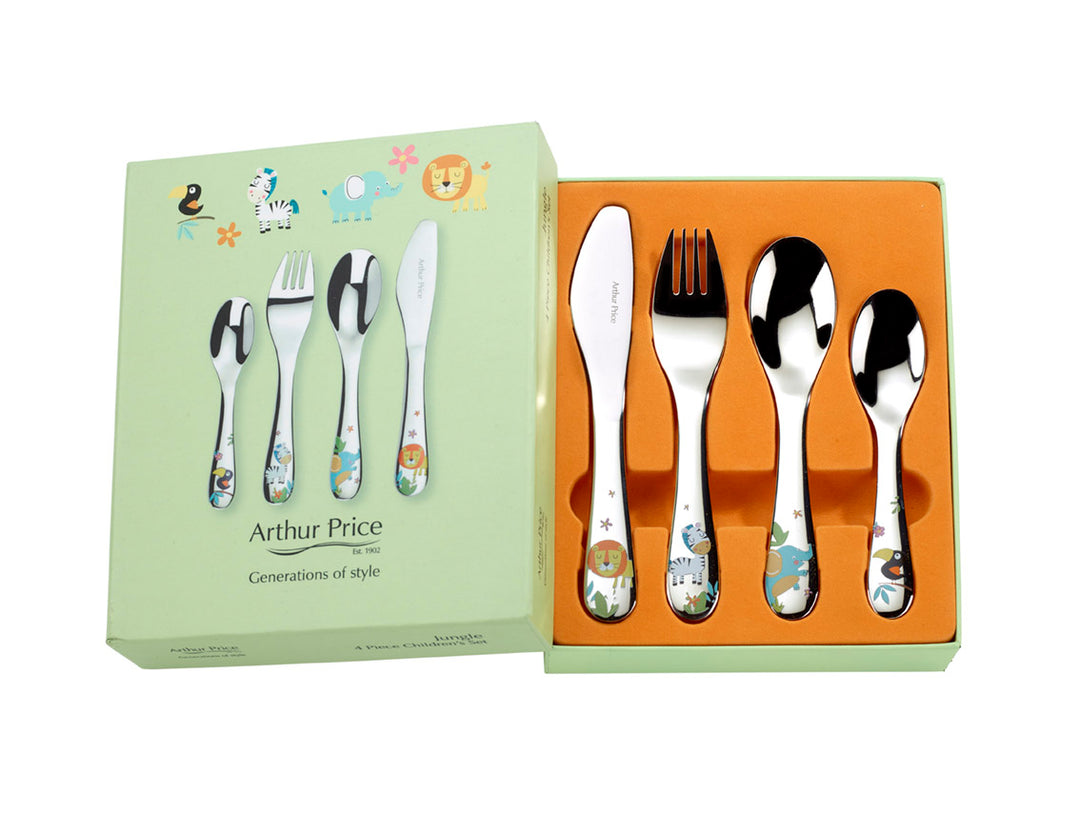 Cherish Me - Jungle 4 Piece Child's Cutlery Set – Arthur Price