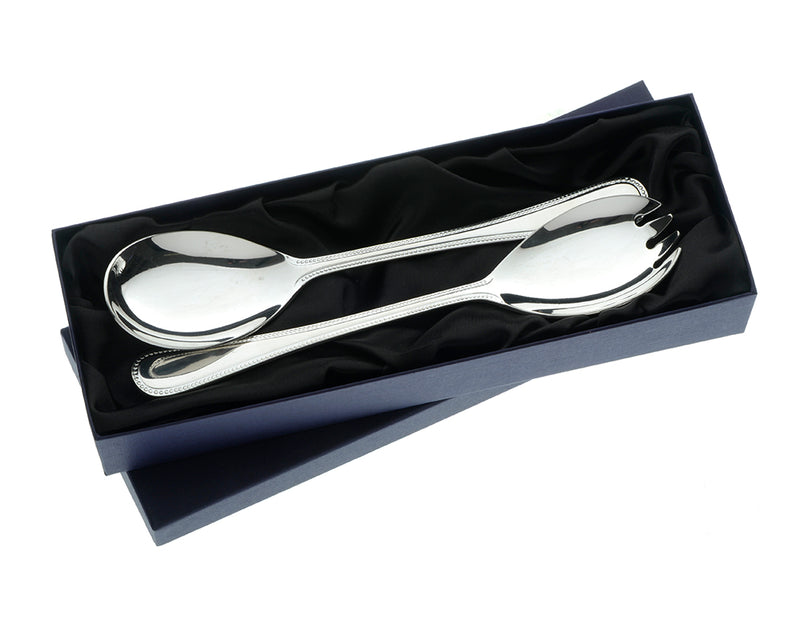 Arthur Price of England Bead Salad serving spoon & fork