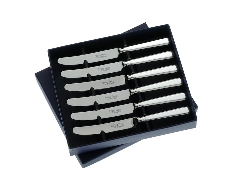 Grecian Set of 6 tea knives  Arthur Price of England