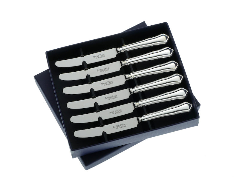 Dubarry Set of 6 tea knives  Arthur Price of England 