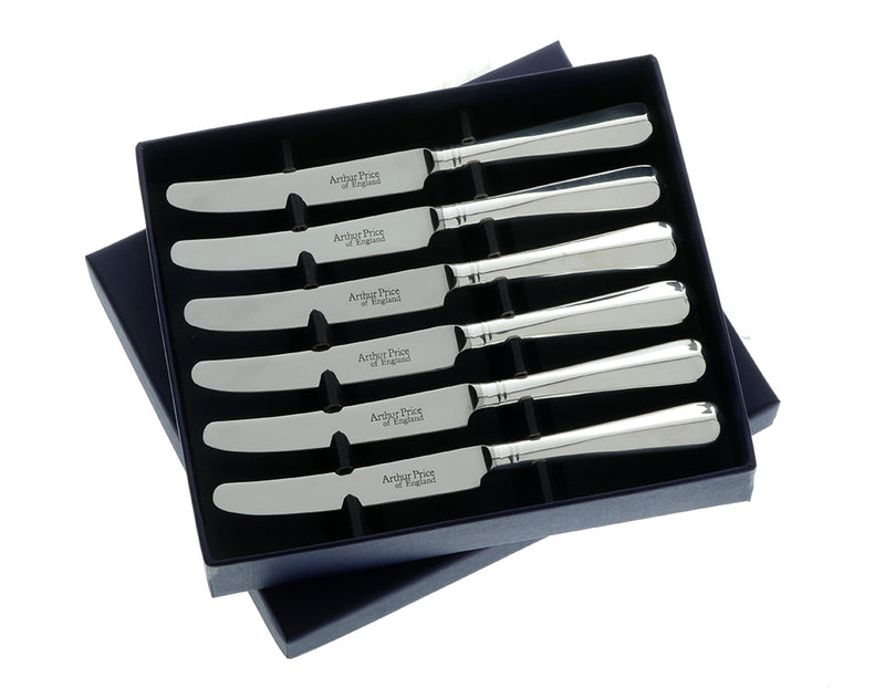 Rattail Set of 6 tea knives  Arthur Price of England 